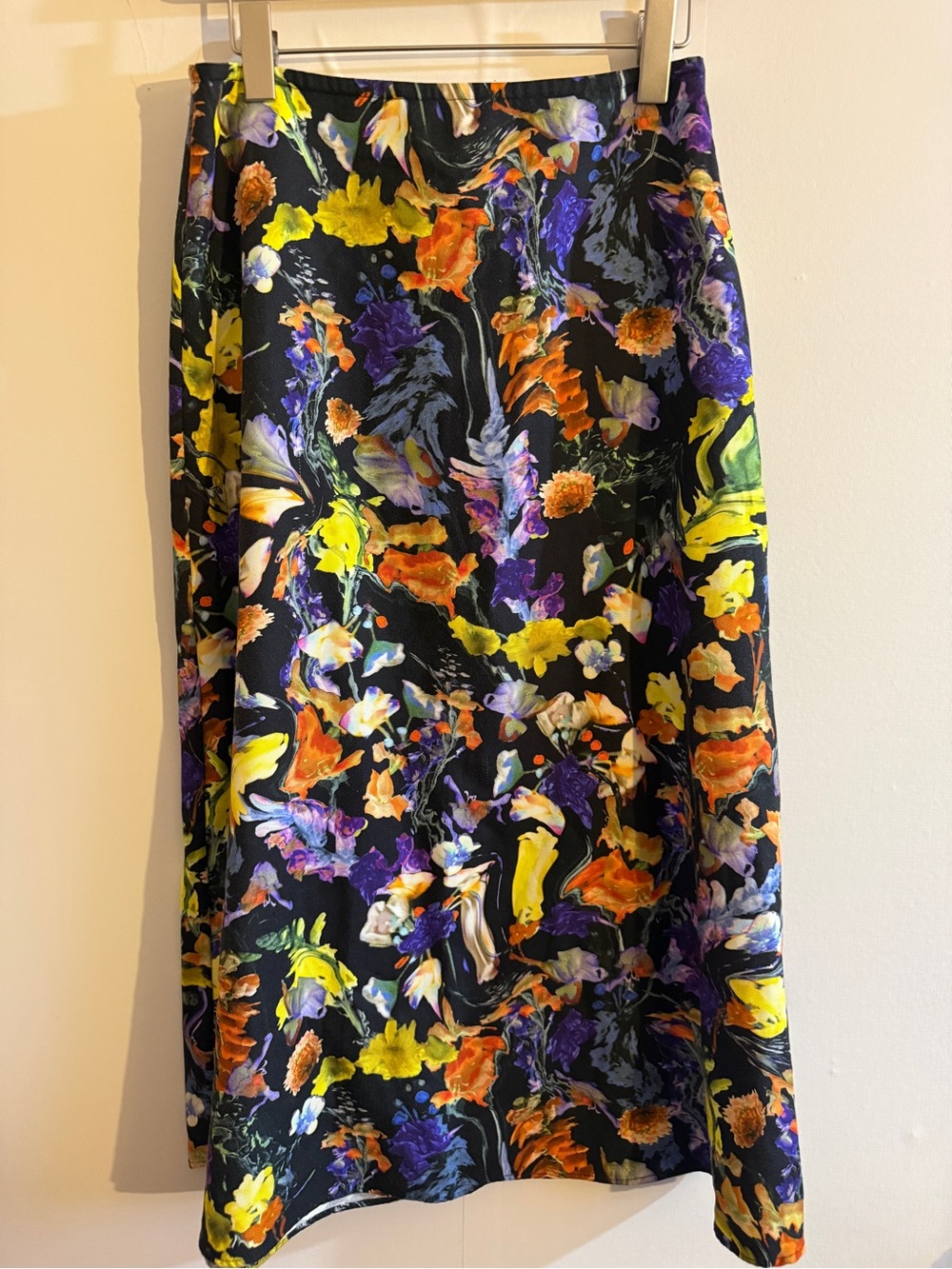 ARMEDANGELS Floral Maxi Midi Skirt Black Multicolor Size S